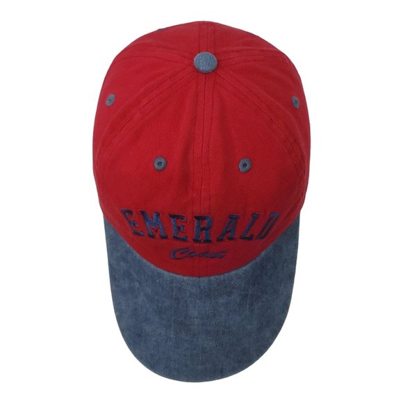 Vtg Distinctive Headwear Emerald Coast Strapack Cap Destin Florida Embroidery - Picture 11 of 11